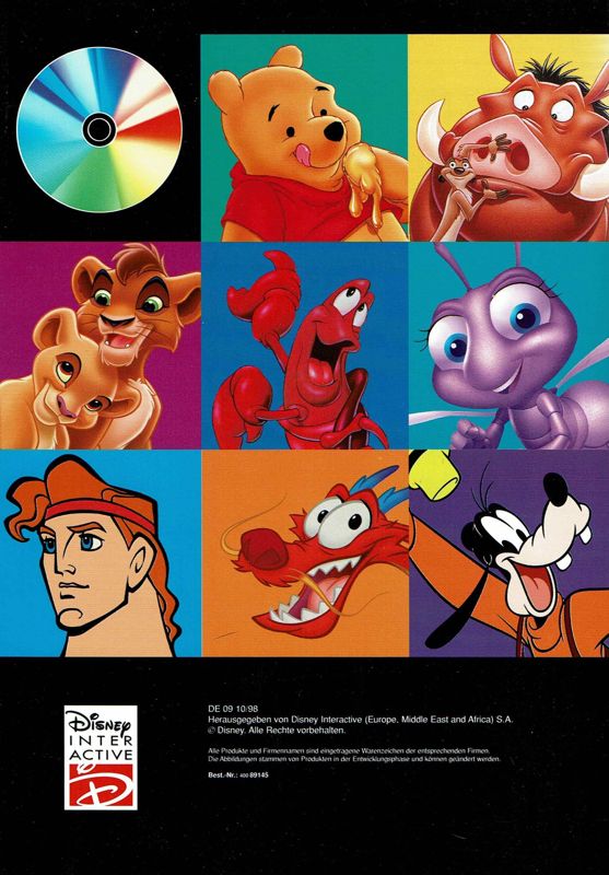 Advertisement for Disney's The Lion King II: Simba's Pride (Windows): Catalog - Back