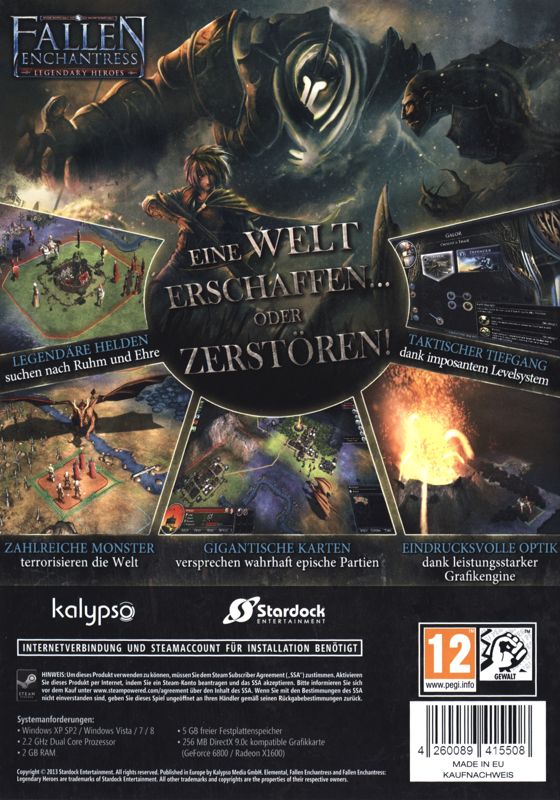 Back Cover for Fallen Enchantress: Legendary Heroes (Windows)