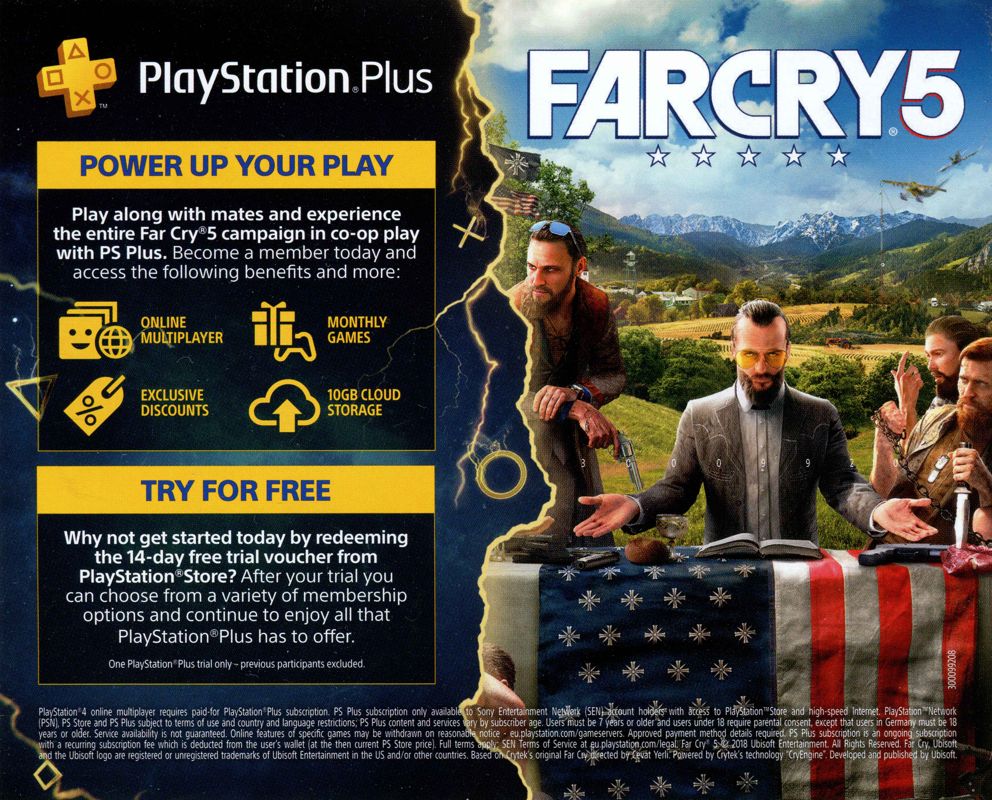 Advertisement for Far Cry 5 (PlayStation 4): Ps4 pro - back