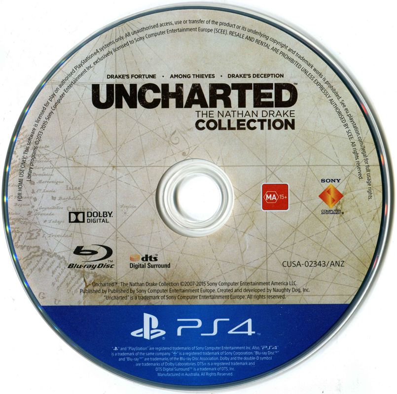 Uncharted: The Nathan Drake Collection cover or packaging material -  MobyGames