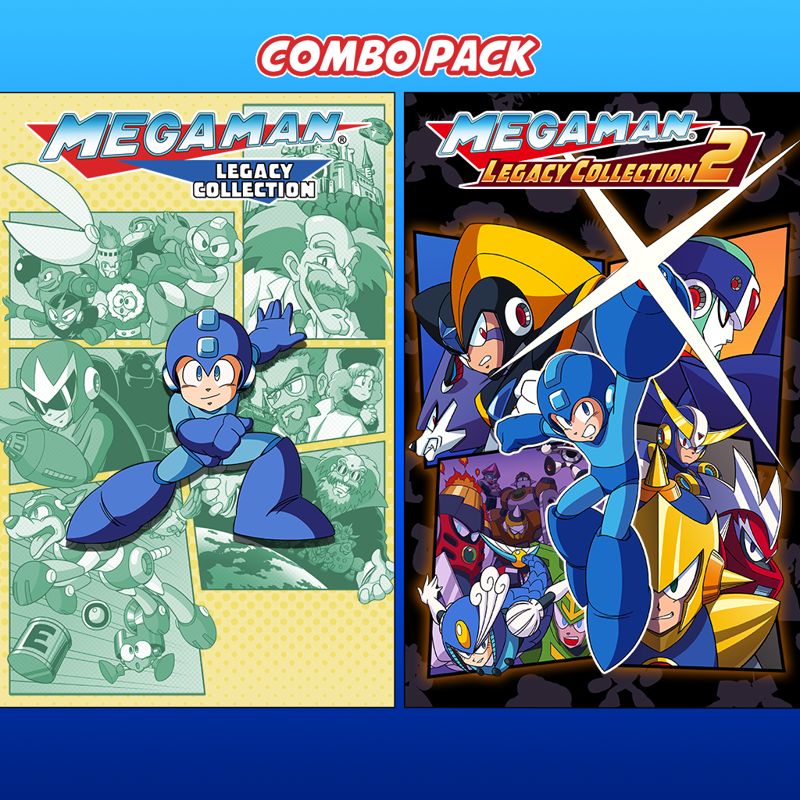 Front Cover for Mega Man: Legacy Collection 1 & 2 Combo Pack (PlayStation 4) (download release)