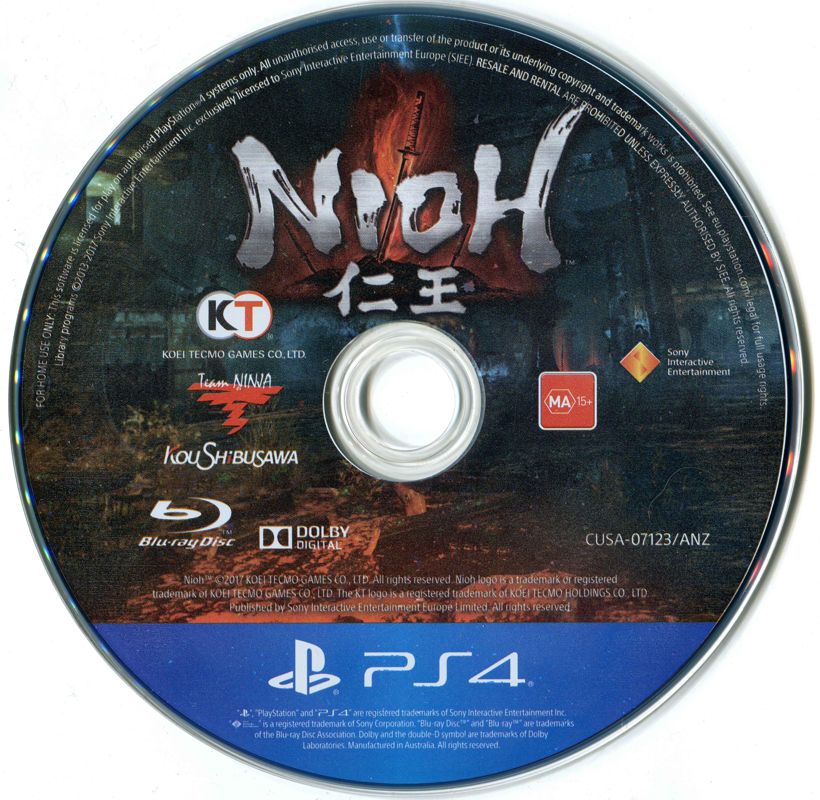 Nioh cover or packaging material - MobyGames