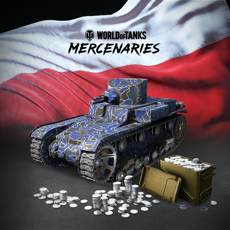 Front Cover for World of Tanks: Mercenaries - New Recruit Starter Kit (PlayStation 4) (download release)