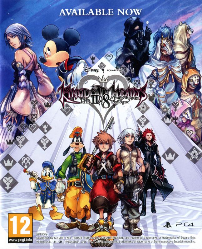 Advertisement for Kingdom Hearts HD I.5 + II.5 ReMIX (PlayStation 4): Front