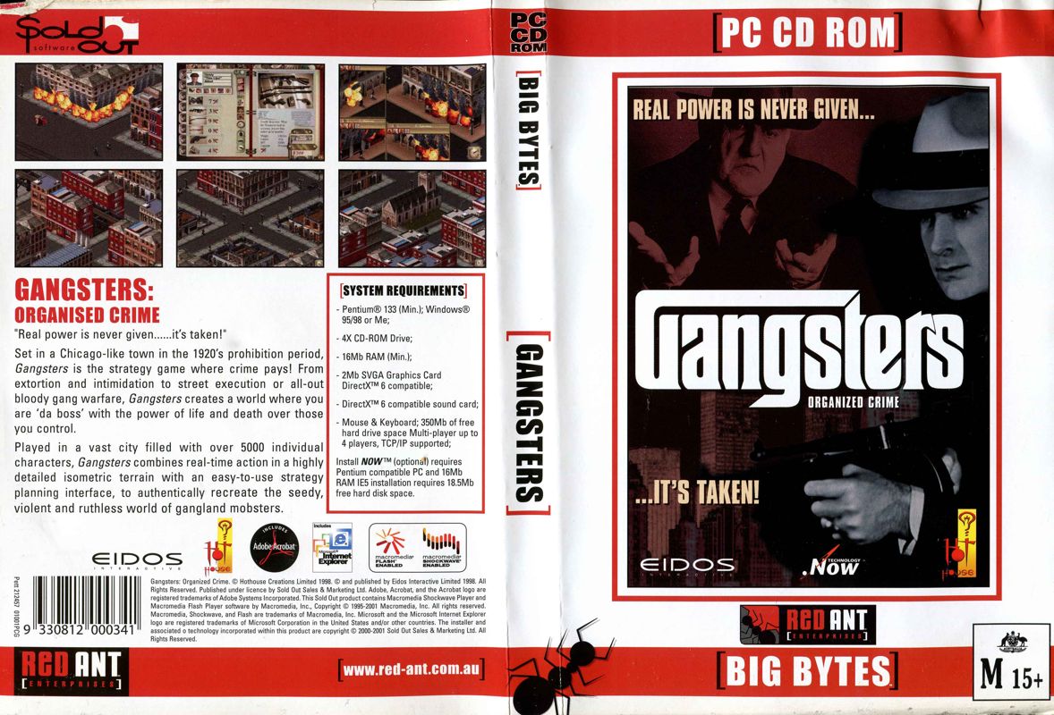 Full Cover for Gangsters: Organized Crime (Windows) (Big Bytes release)