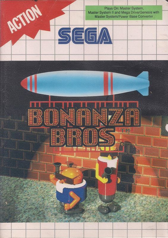Front Cover for Bonanza Bros. (SEGA Master System)