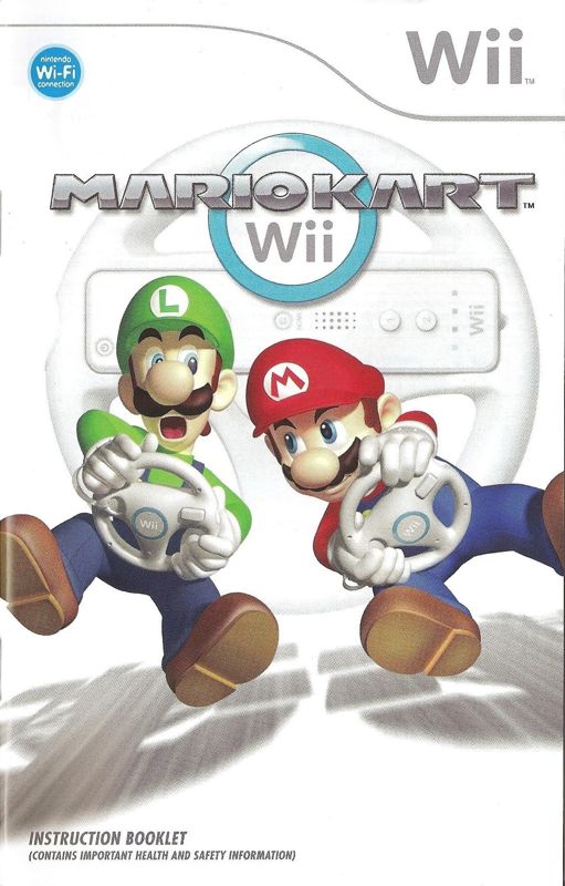 Manual for Mario Kart Wii (Wii) (Bundled with Wii Wheel and/or Wii console)