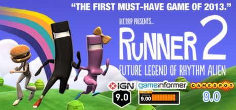 Front Cover for Bit.Trip Presents... Runner 2: Future Legend of Rhythm Alien (Linux and Macintosh and Windows) (Steam release)