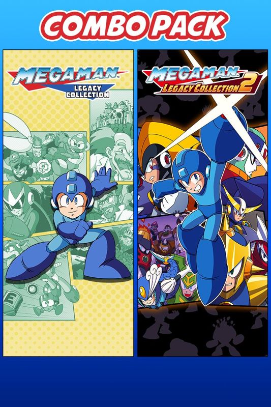Front Cover for Mega Man: Legacy Collection 1 & 2 Combo Pack (Xbox One) (download release)