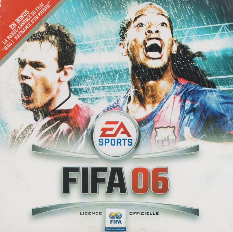 Front Cover for FIFA Soccer 06 (Windows) (Includes the trailer of the drama film "Goal! The Dream Begins" by Danny Cannon (2005))