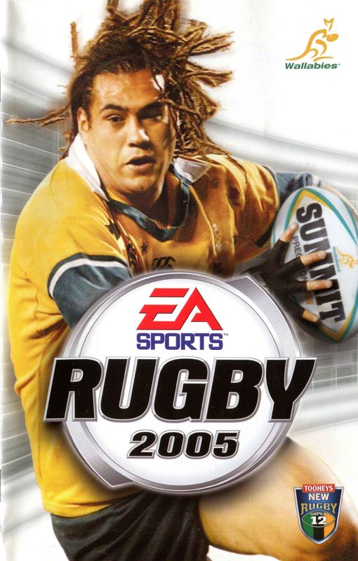 Manual for Rugby 2005 (PlayStation 2): Front