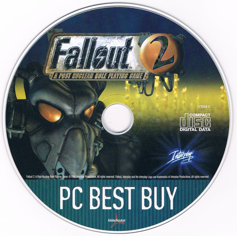 Media for Fallout / Fallout 2 (Windows) (PC Best Buy release): Fallout 2