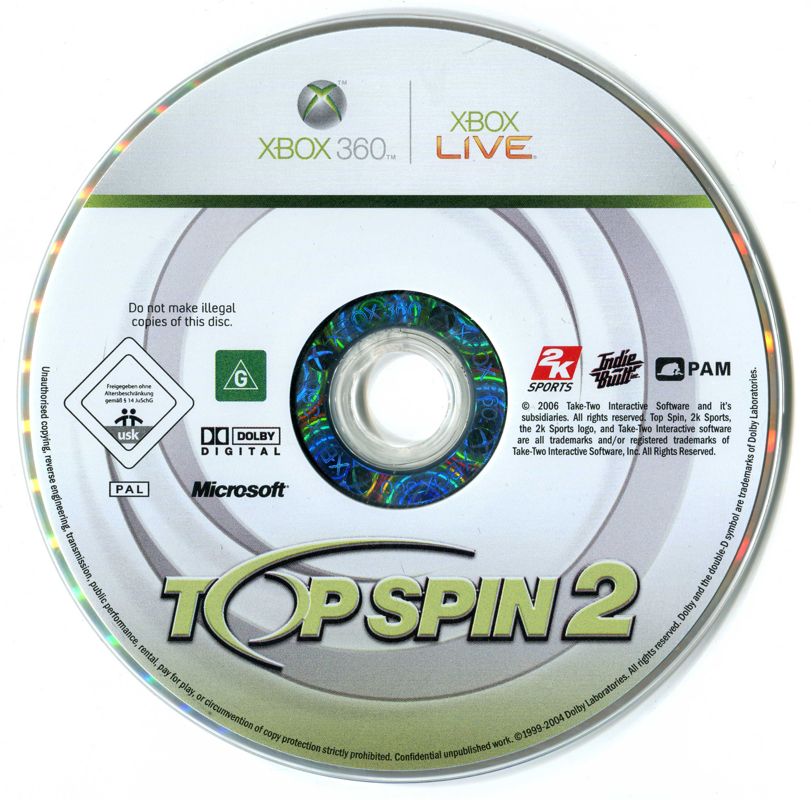 Media for Top Spin 2 (Xbox 360)