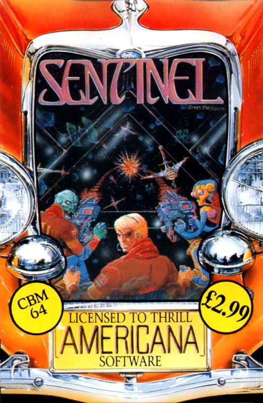 Front Cover for Sentinel (Commodore 64) (Budget re-release)