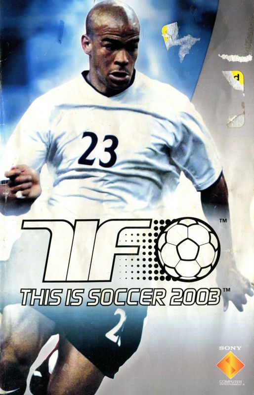Manual for World Tour Soccer 2003 (PlayStation 2) (Platinum release): Front