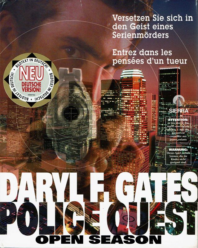 Front Cover for Daryl F. Gates Police Quest: Open Season (DOS)