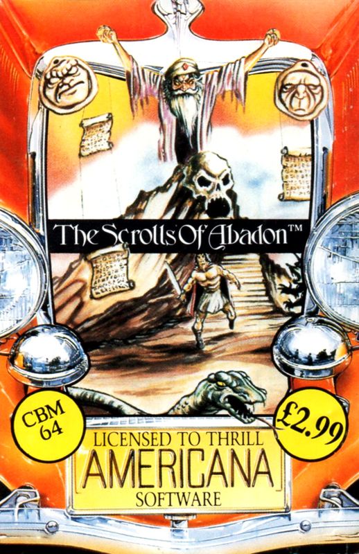 Front Cover for The Scrolls of Abadon (Commodore 64)