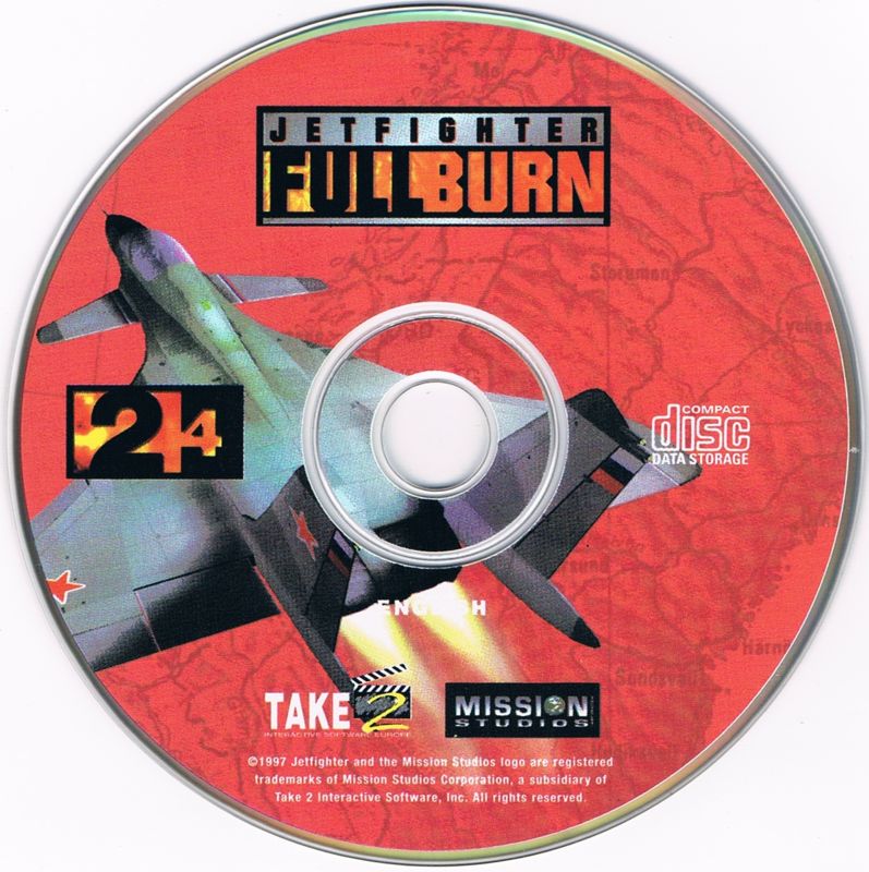 Media for JetFighter: Full Burn (DOS): Disc 2/4