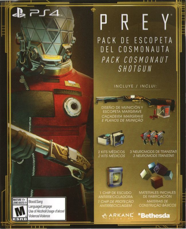 Other for Prey (PlayStation 4): DLC Flyer - Front