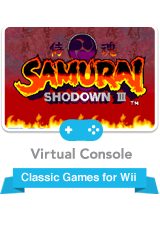 Front Cover for Samurai Shodown III: Blades of Blood (Wii) (Virtual Console)