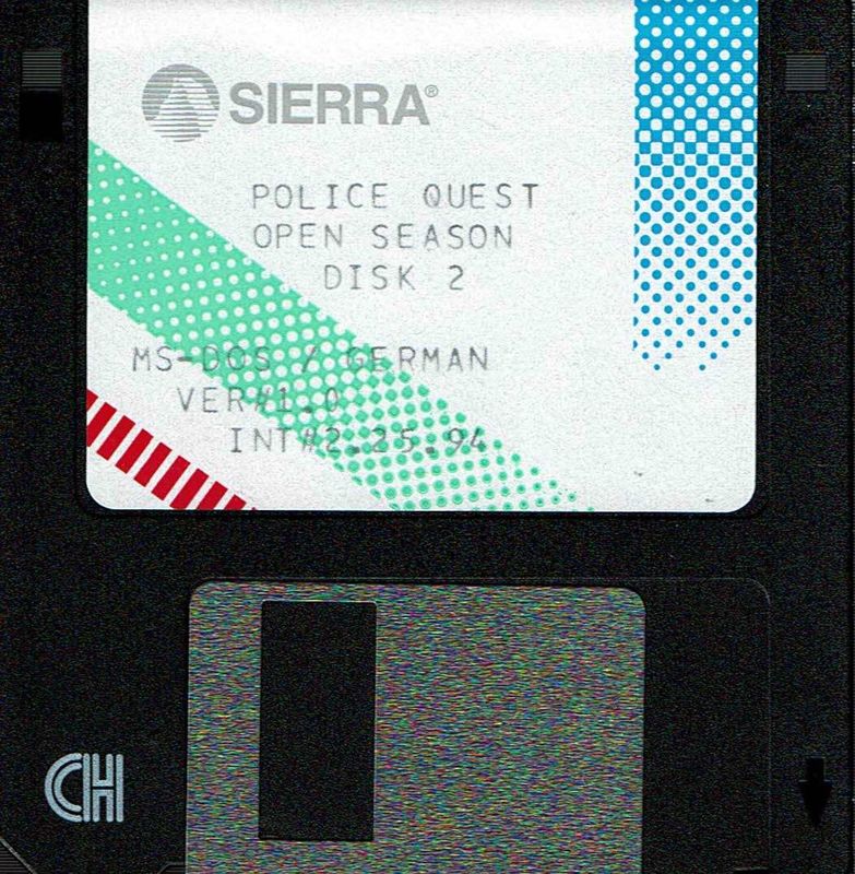 Media for Daryl F. Gates Police Quest: Open Season (DOS): Disk 2