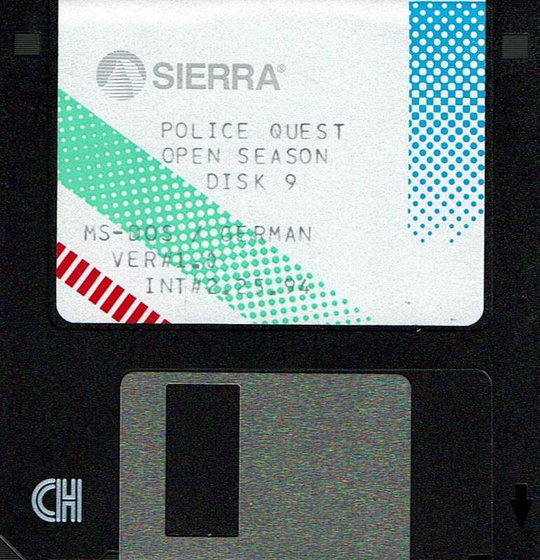 Media for Daryl F. Gates Police Quest: Open Season (DOS): Disk 9