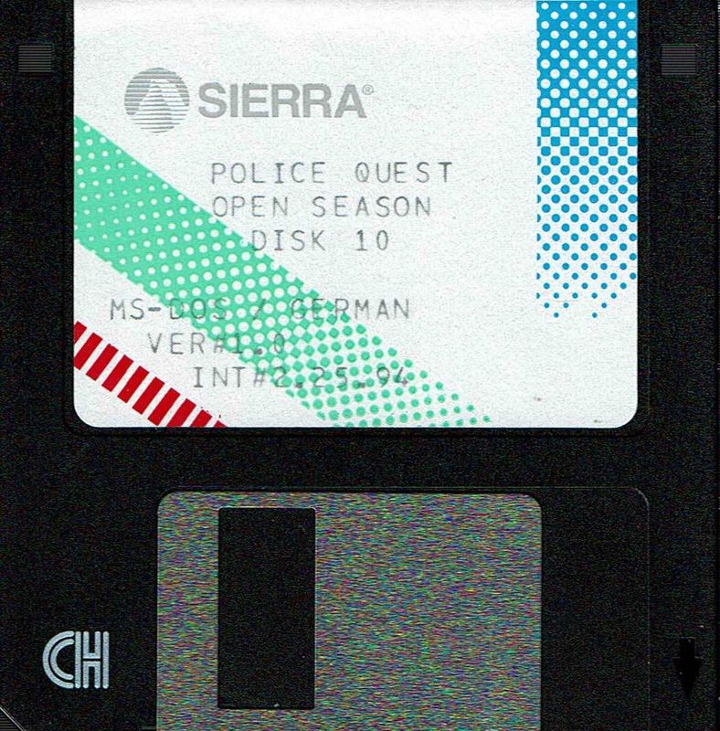 Media for Daryl F. Gates Police Quest: Open Season (DOS): Disk 10
