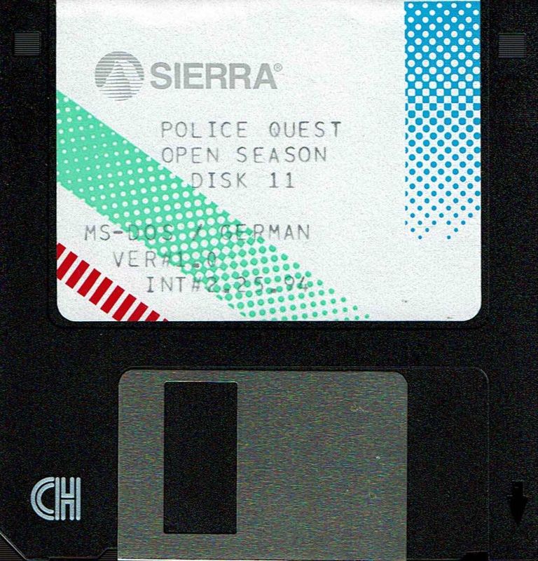 Media for Daryl F. Gates Police Quest: Open Season (DOS): Disk 11