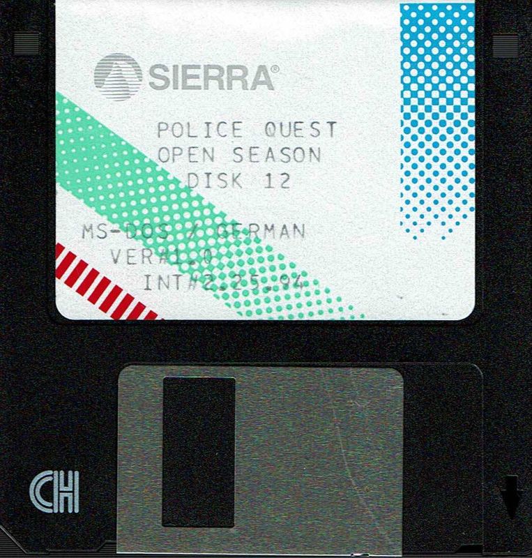 Media for Daryl F. Gates Police Quest: Open Season (DOS): Disk 12