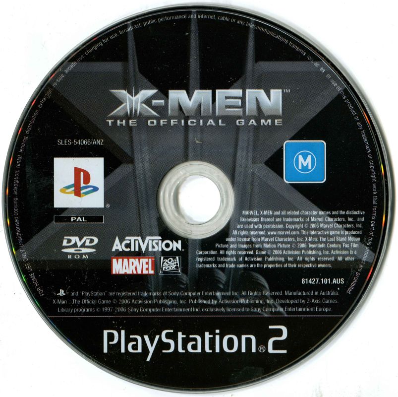 Media for X-Men: The Official Game (PlayStation 2)