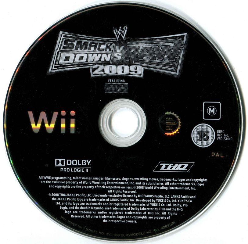 Media for WWE Smackdown vs. Raw 2009 (Wii)