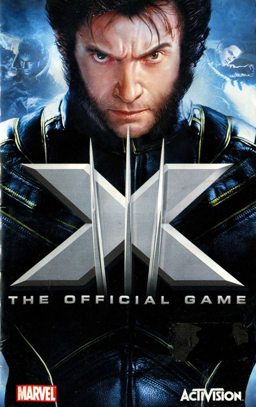 Manual for X-Men: The Official Game (PlayStation 2): Front