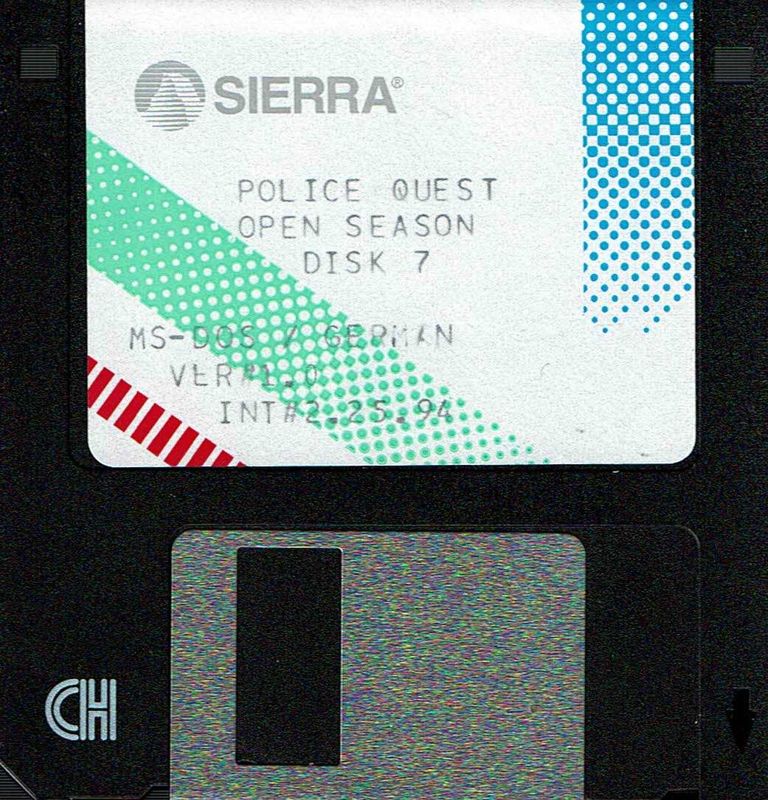 Media for Daryl F. Gates Police Quest: Open Season (DOS): Disk 7