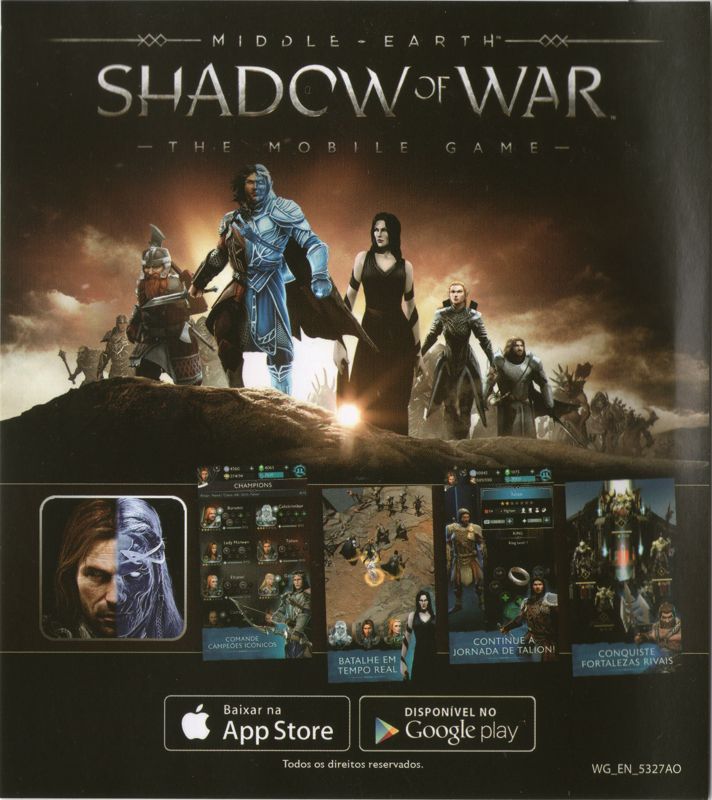 Advertisement for Middle-earth: Shadow of War (PlayStation 4): Middle-earth: Shadow of War - The Mobile Game
