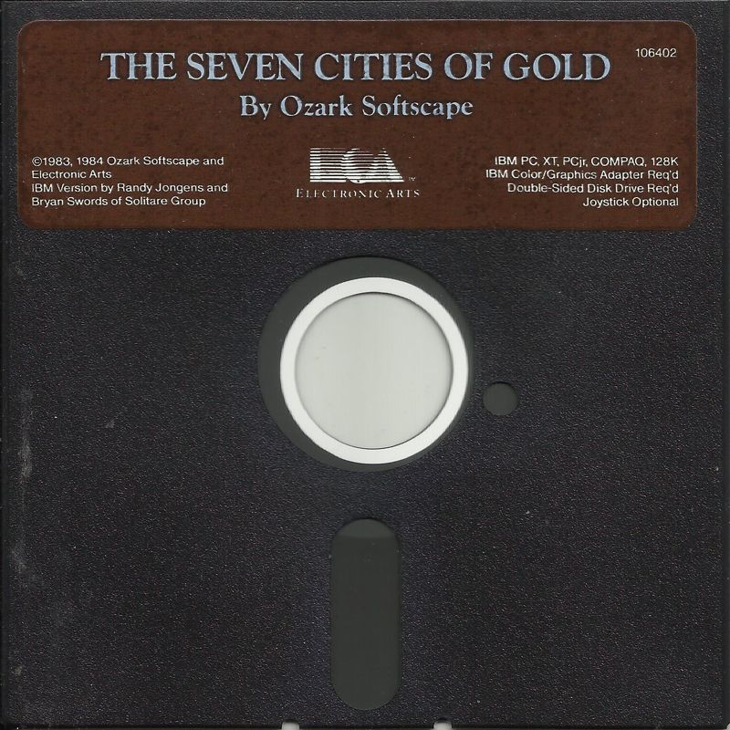 Media for The Seven Cities of Gold (PC Booter): Disk 1/1