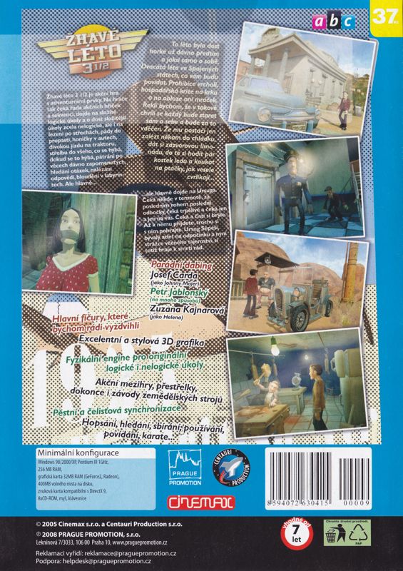 Back Cover for Evil Days of Luckless John (Windows) (ABC release)