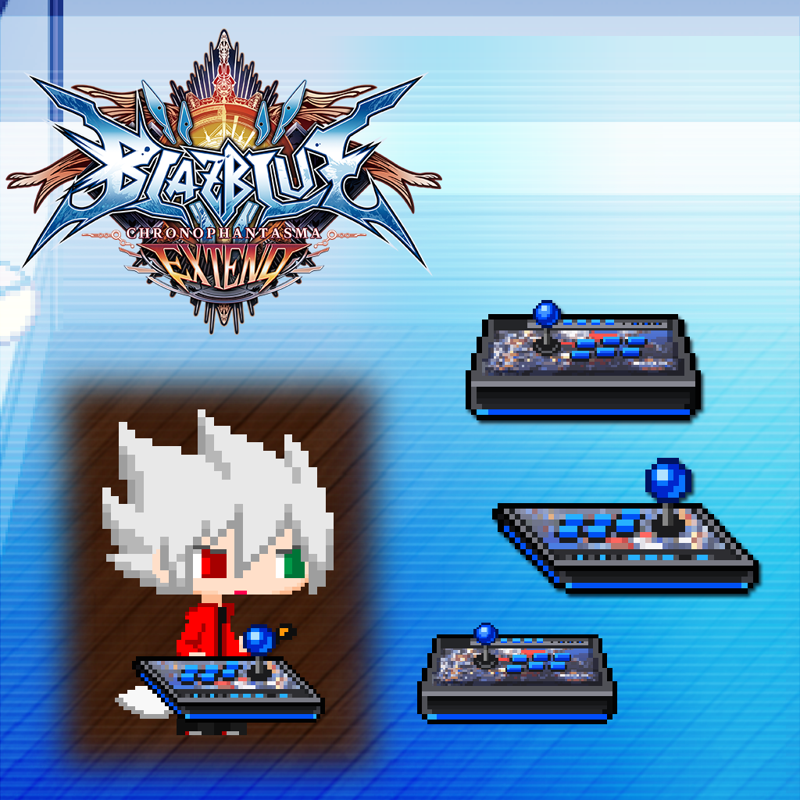 Front Cover for BlazBlue: Chrono Phantasma Extend - Arcade Controller Item Set (PS Vita and PlayStation 3 and PlayStation 4) (download release)