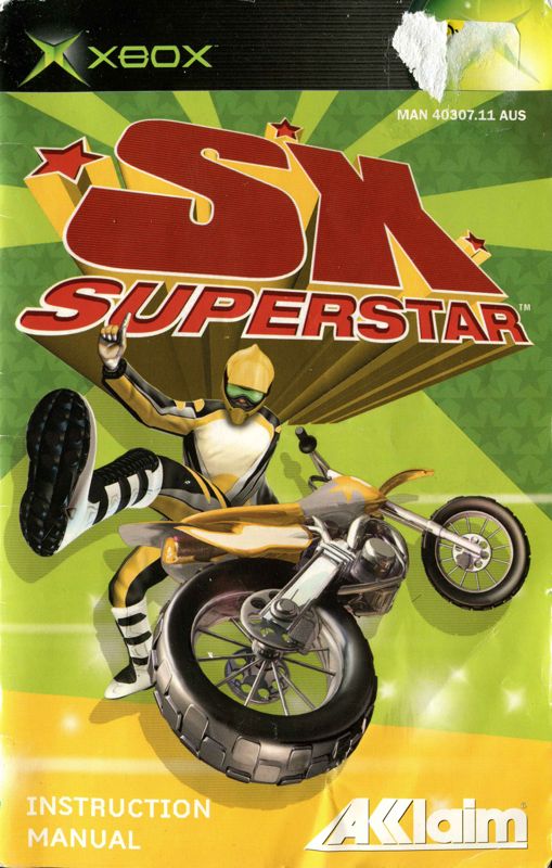 Manual for SX Superstar (Xbox): Front