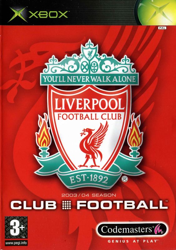 Front Cover for Club Football: 2003/04 Season (Xbox) (Liverpool FC version)