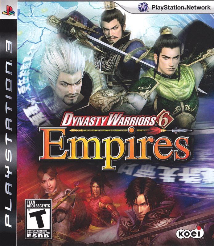 Front Cover for Dynasty Warriors 6: Empires (PlayStation 3)