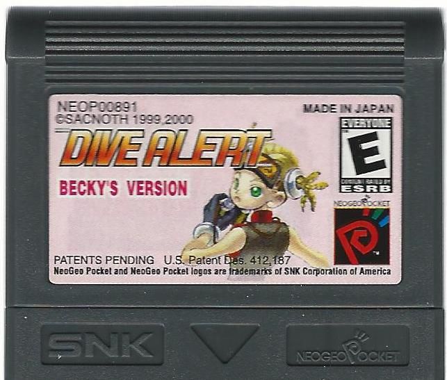Media for Dive Alert: Becky's Version (Neo Geo Pocket Color)