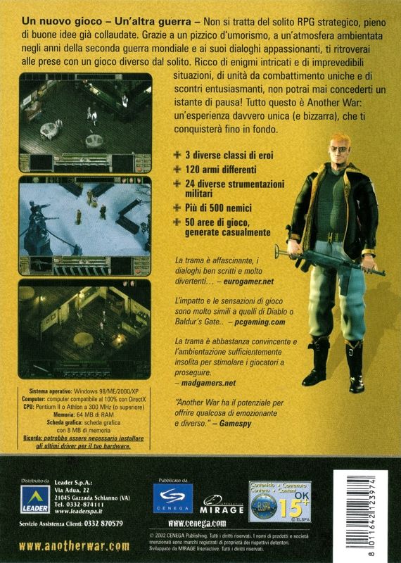 Back Cover for Another War (Windows)