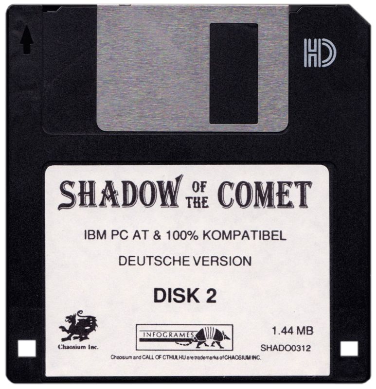 Media for Call of Cthulhu: Shadow of the Comet (DOS): Disk 2