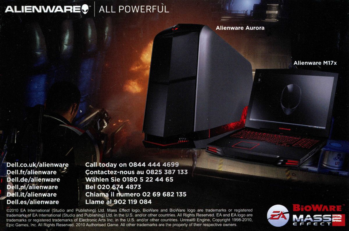 Advertisement for Mass Effect 2 (Windows): Back