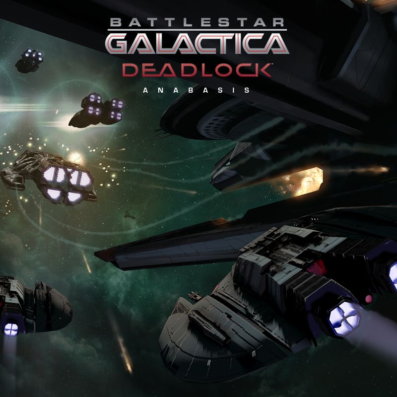 Front Cover for Battlestar Galactica: Deadlock - Anabasis (PlayStation 4) (download release)