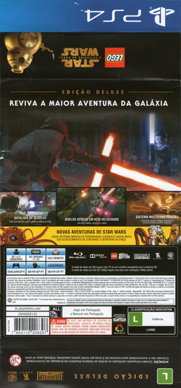 Other for LEGO Star Wars: The Force Awakens (Deluxe Edition) (PlayStation 4): Front and back sleeve