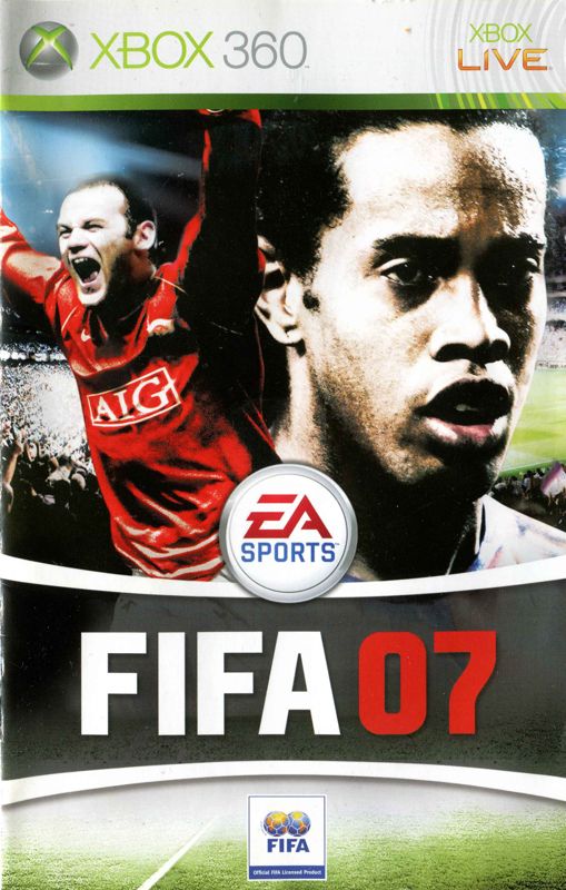 Manual for FIFA Soccer 07 (Xbox 360): Front