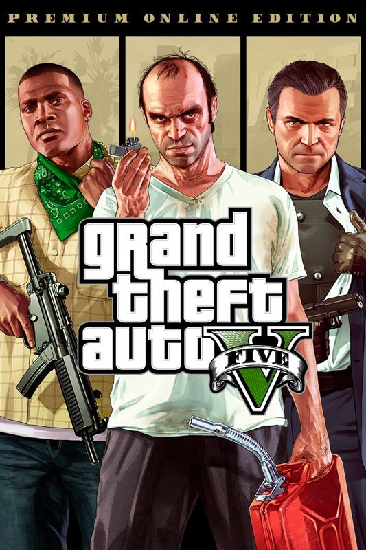 Front Cover for Grand Theft Auto V: Premium Online Edition (Xbox One) (download release): 1st version