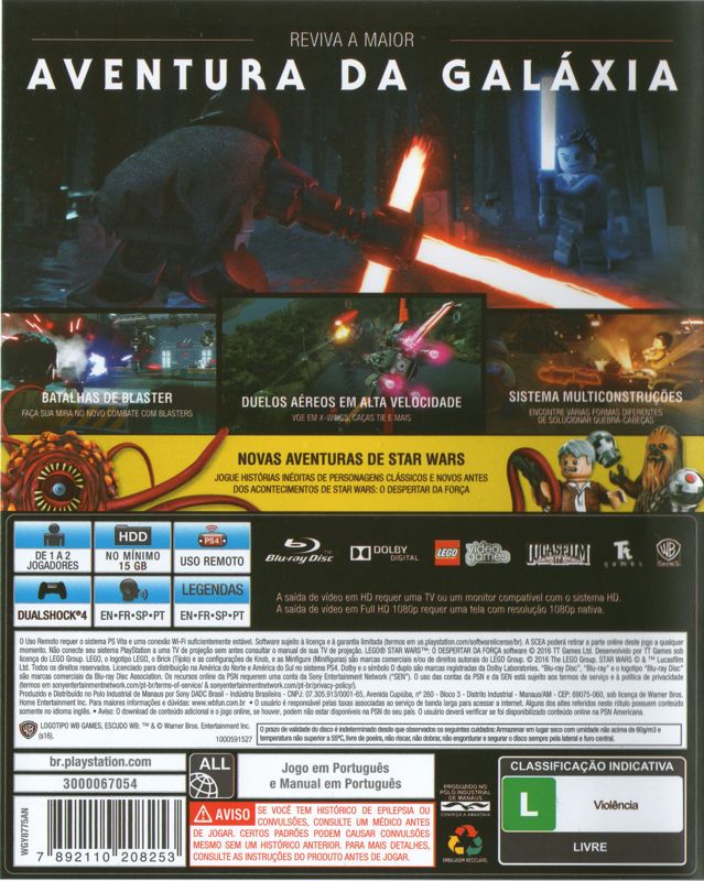 Other for LEGO Star Wars: The Force Awakens (Deluxe Edition) (PlayStation 4): Keep Case - Spine