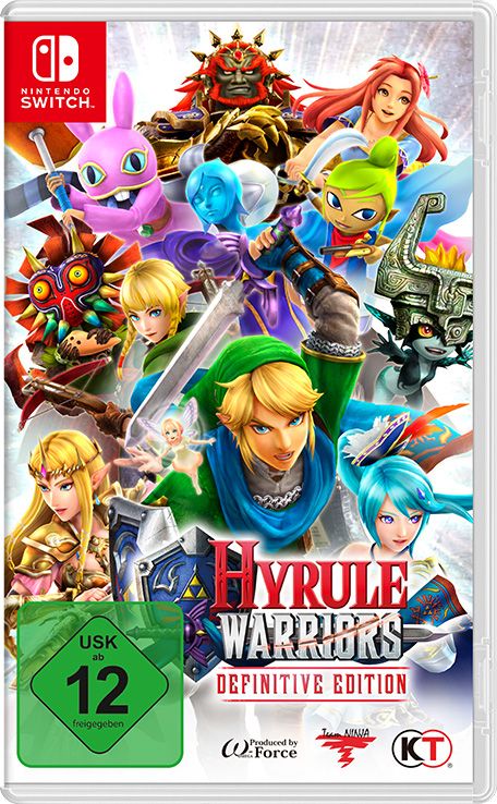 Front Cover for Hyrule Warriors: Definitive Edition (Nintendo Switch) (download release)